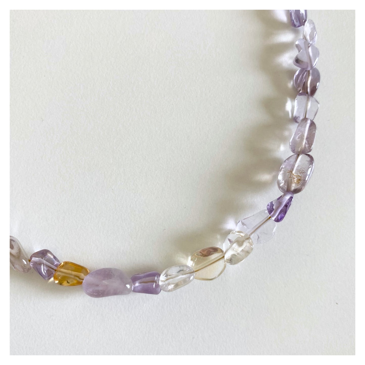 Ametrine Bead Necklace