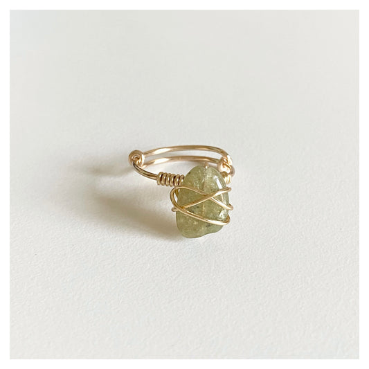 Peridot Wire-wrapped Ring