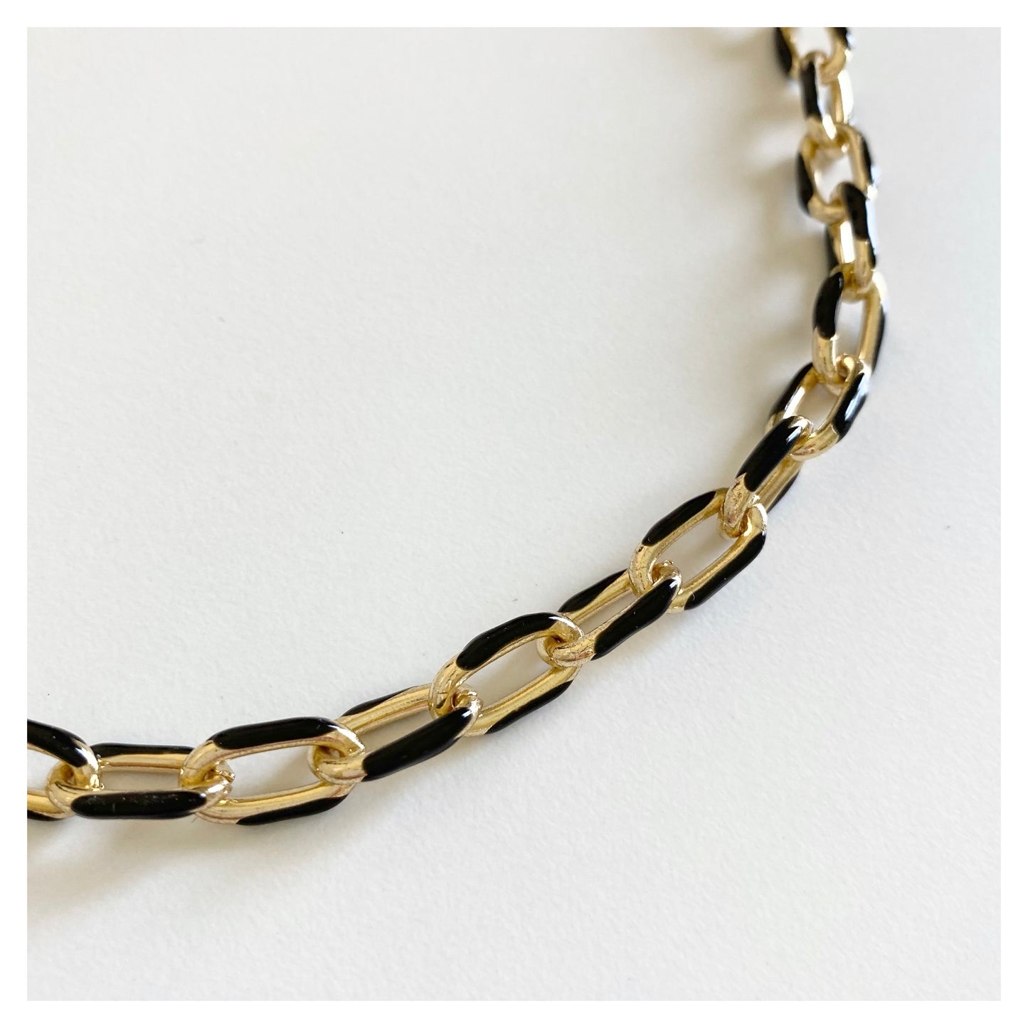 Black Chunky Chain Necklace