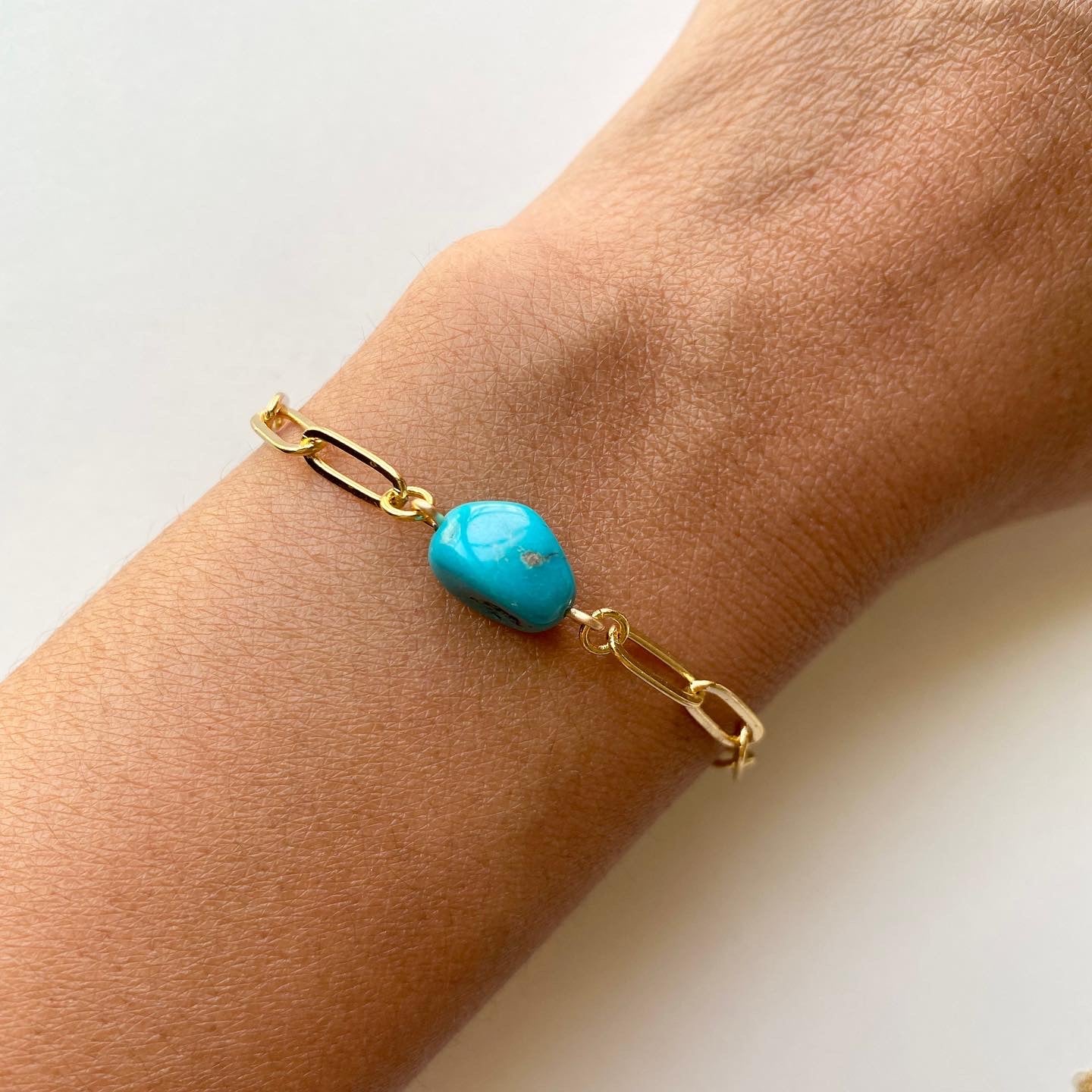 Turquoise Chain Bracelet