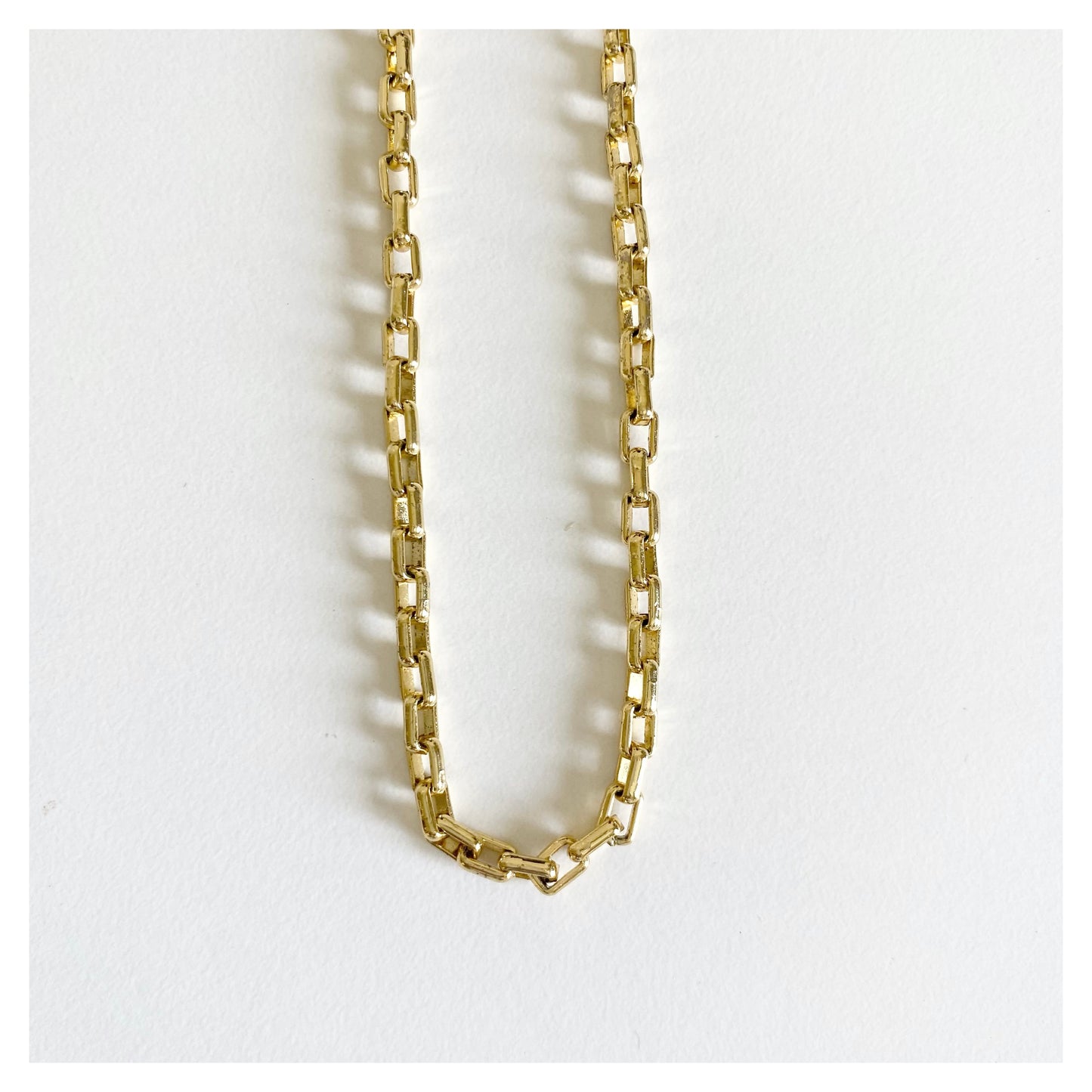 Square-link Chain Necklace