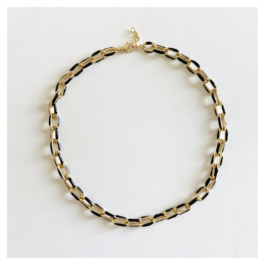 Black Chunky Chain Necklace