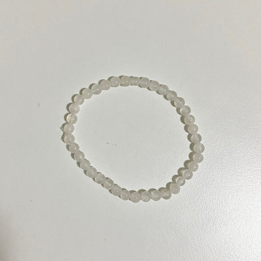 Selenite Bead Bracelet