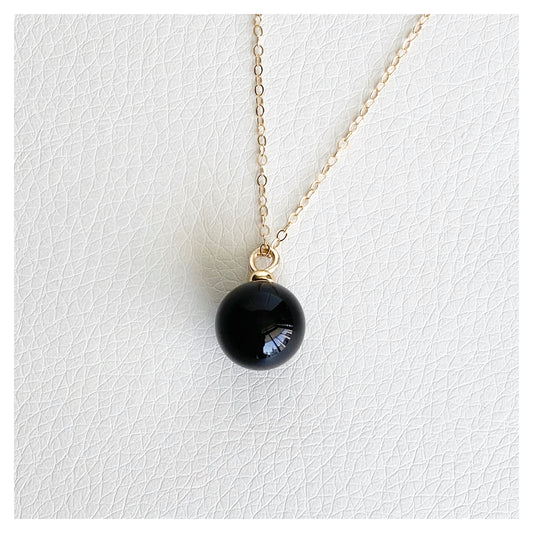 Onyx Bead Necklace