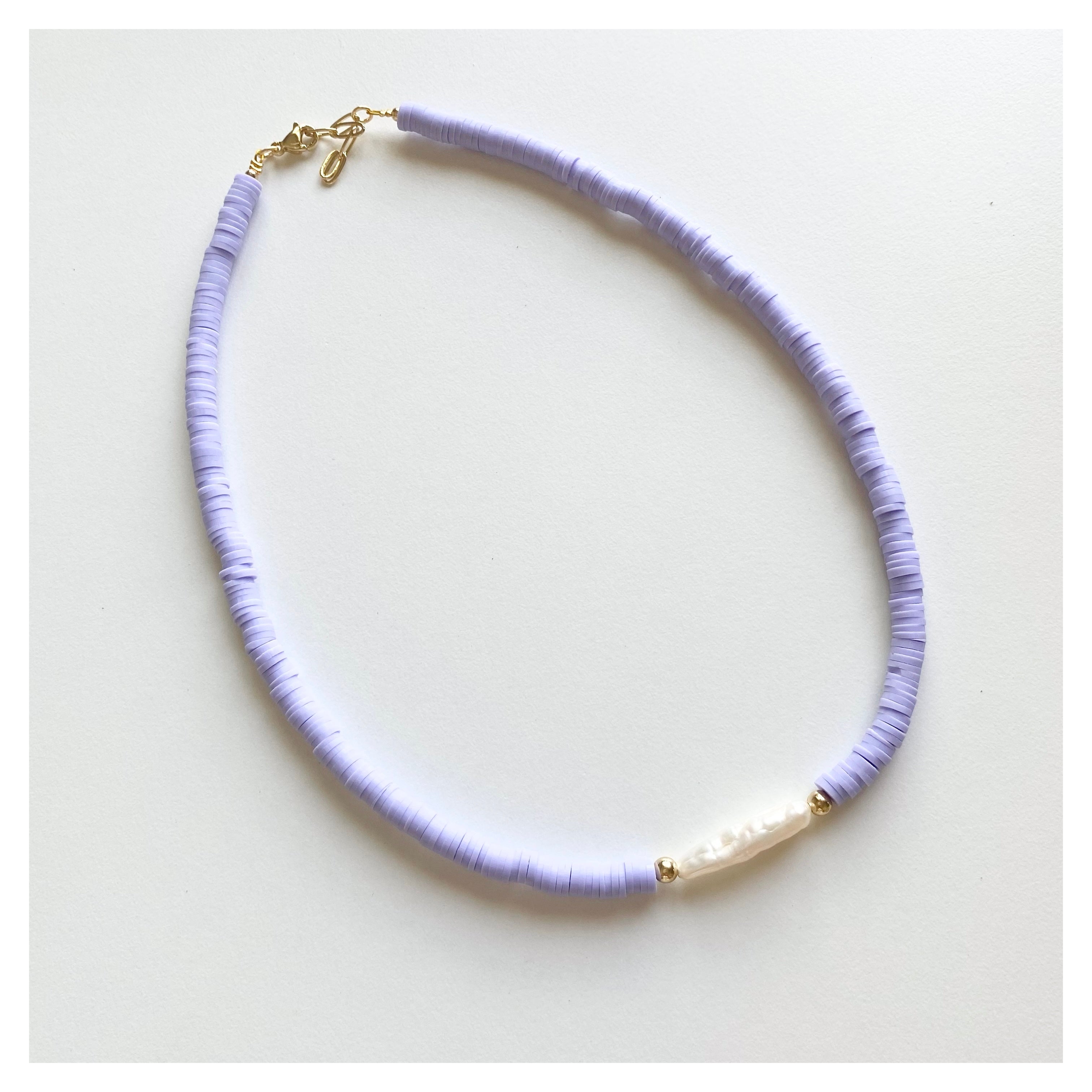 Clay Bead Circle Pendant Long Necklace (3 colors) – Sofi Stella Women's &  Children's Boutique