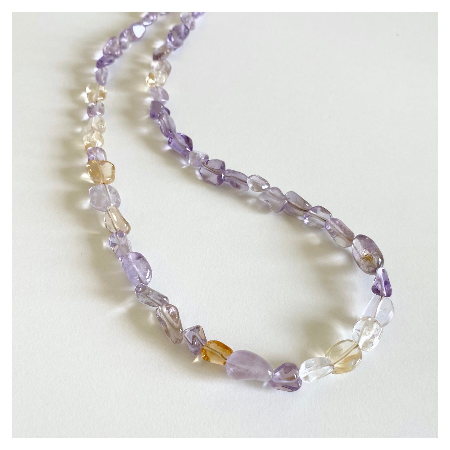 Ametrine Bead Necklace