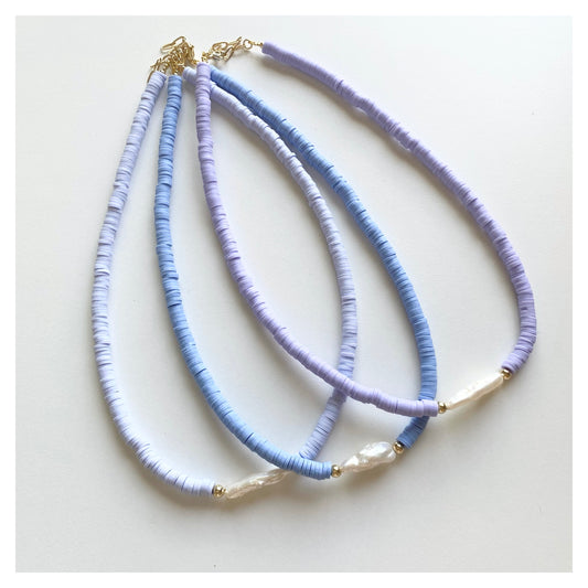 Veri Peri Clay Beads + Pearl Necklace